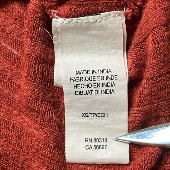 Lucky Brand Babydoll Top sz XS Linen Blend Embroidered Lace Y2K - Picture 5 of 6